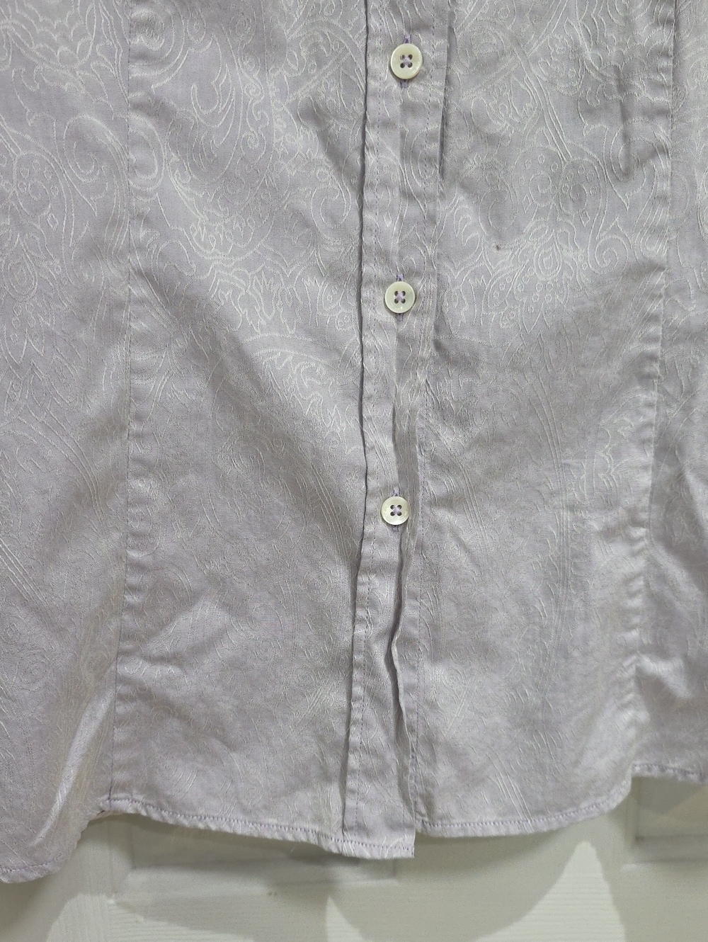#460 ETRO Lavender Paisley Button-Down Shirt 48 - Picture 3 of 14